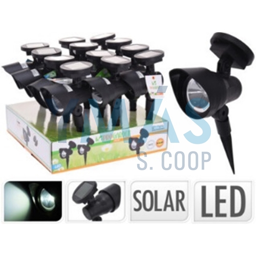 PINCHO SOLAR LED BATERIA RECARGABLE 130X85XH280MM