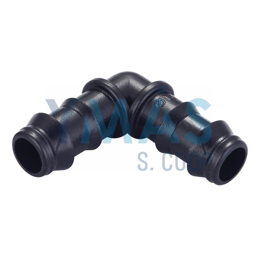 ENLACE CODO TUBO GOTEO 16 MM 4 UD