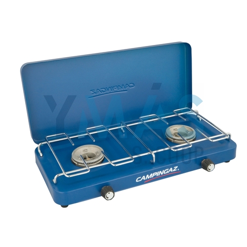 COCINA GAS 2 FUEGOS CON TAPA CAMP LID