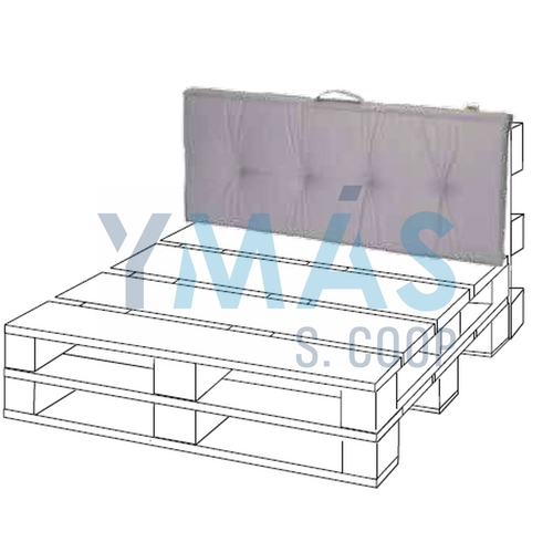 COJIN LIVING PALETT 120X47X7 GRIS