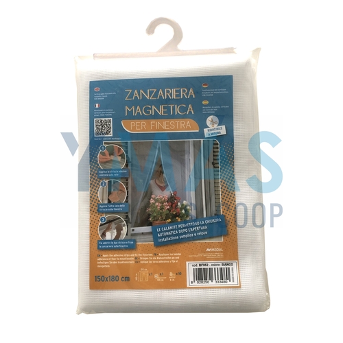 MOSQUITERA MAGNETICA VENTANA BLANCO 150X180 CM