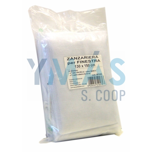 MOSQUITERA VELCRO VENTANA BLANCO 130X150 CM