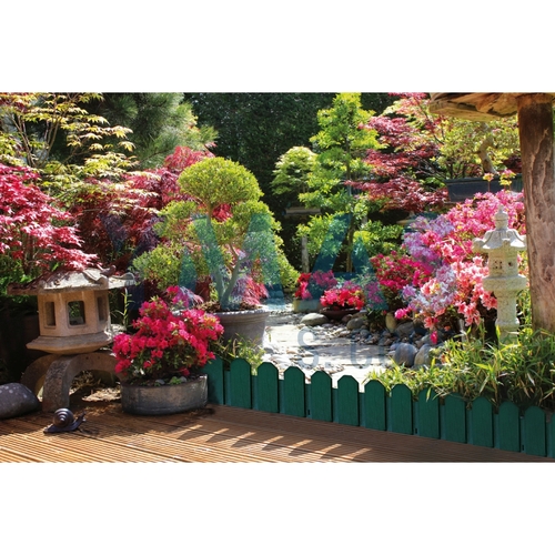 BORDURA SIERRA VERDE CON PIQUETAS 20X80CM