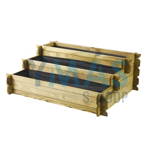 HUERTO ESCALERA MADERA GEOTEXTIL ANGELIC 100X80X36