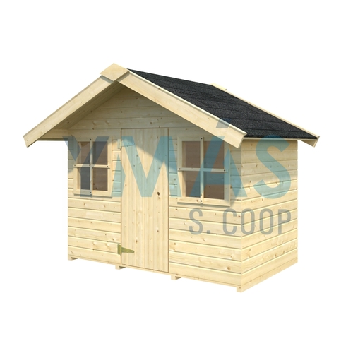 CASETA MADERA MIKKEL 190X118X37CM