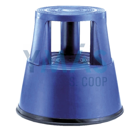 TABURETE GIRATORIO RUEDAS AUTOFRENANTES AZUL 42 CM