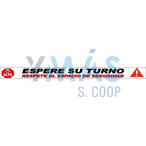 CINTA ADHESIVA ESPERE SU TURNO 100 X 10 CM